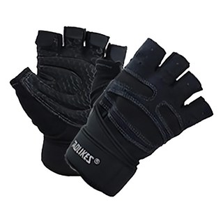 AOLIKES 奧力克斯 109掌心止滑手套, 黑底灰線, 1雙