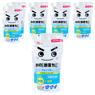 激落君 鹼性電解水去污噴劑補充包 100%電解水 除菌+消臭, 360ml, 6包