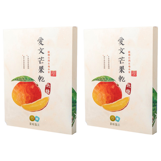 果味甄美 低糖愛文芒果乾 台灣在地水果 不添加色素糖精, 80g, 2盒