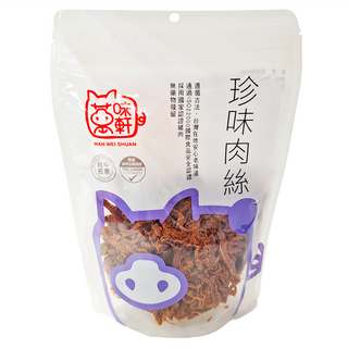 萬味軒 珍味豬肉絲 台灣產 原味, 150g, 1包