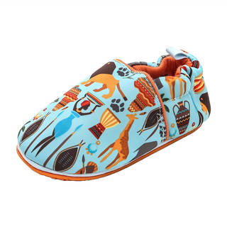 bebehome 歐美手工防滑嬰兒鞋 14cm 寶寶學步鞋, 叢林動物, 1雙