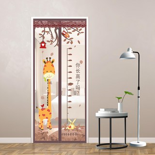 半島良品 魔術膠靜音磁吸防蚊門簾, 刺銹 淺咖小鹿