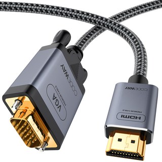 CODEWAY HDMI 轉 VGA視頻轉接線, 3m, 1條