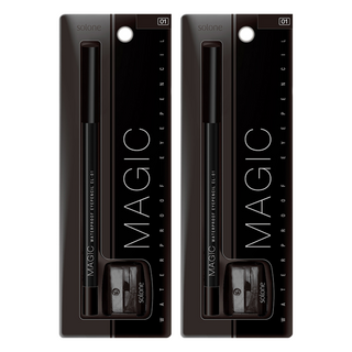 Solone 持久眼線筆, 01 黑色Black, 2支