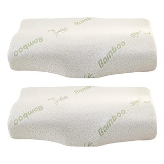 Ishur 伊舒爾 竹纖維釋壓記憶枕 肩頸釋壓型, 米色, 2個