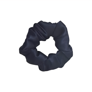 BIOAM 佰歐安 天然蠶絲甜甜圈護髮髮圈 2入組，10.5公分*10.5公分, 深藍色