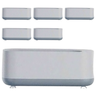 FANCY LIFE 超聲波清洗機 多功能清潔器, 灰白色, 6個