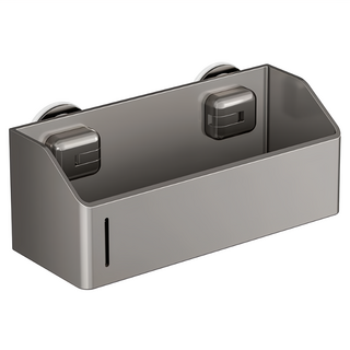 超級工廠 浴室置物架, 29 x 9.5 x 11.5cm, 吸盤長方款, 免打孔浴室收納, 1個