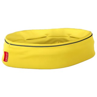 LEADER X Speedy Belt 彈力運動收納腰帶 - 大容量 可放置鑰匙、手機、零錢、悠遊卡, 黃色, 1個