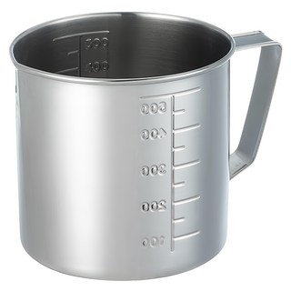 FREIZ 和平 量杯 日本製 GC-263 銀灰色 500ml 不鏽鋼材質 刻度清晰, 1個