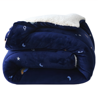 comet Home 羊毛觸感雙面超細纖維棉被, 夜色