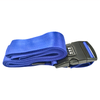 可調式行李帶 密碼鎖 Set 2 尼龍塑料, 深藍, 410 x 5cm