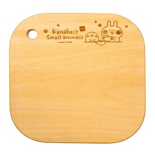 卡娜赫拉的小動物 櫸木鍋墊 Piske&Usagi 雙面可用, 午茶款 原木色, 1個