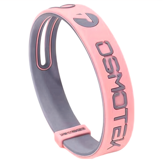 OSMOTEK 能量手環 遠紅外線 防水輕巧腕帶, 周長20.6cm 帶寬1.3cm, 粉色 + 灰色, 1個