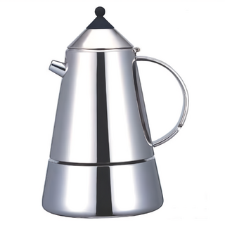 Pearl Horse 寶馬 米雅摩卡壺 6人, 銀色, 1個