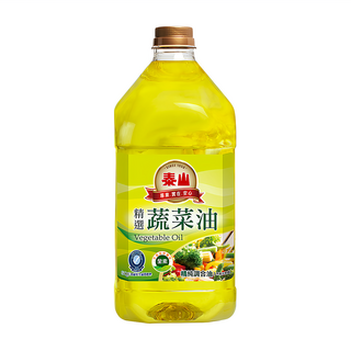 泰山 精選蔬菜油, 全素, 不添加棕櫚油, 3L, 1瓶