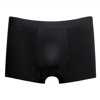 DeParee 蒂巴蕾 遠紅外線負離子科技抑菌消臭褲 冰仕平口褲, 無痕褲腳 不易捲邊, 舒爽透氣, 排汗快乾, XL, 黑色