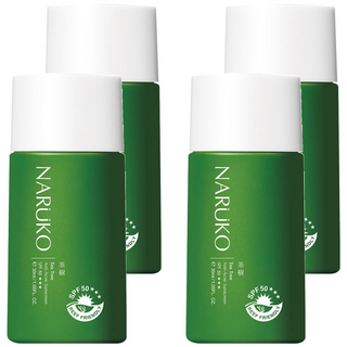 NARUKO 牛爾 台灣公司貨 茶樹抗痘潤色隔離液 SPF50+++, 30ml, 4瓶