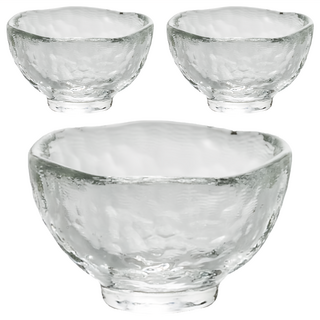 津輕 手作耐熱清酒杯 40ml, 透明色, 3個