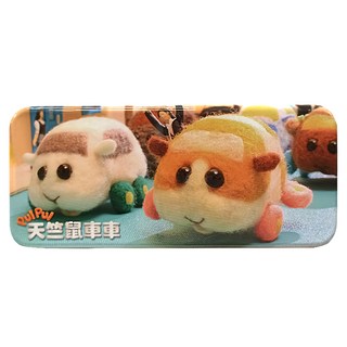 PUI PUI天竺鼠車車 雙層鐵筆盒，19.5x7.5x2.5公分, 款式隨機, 1個