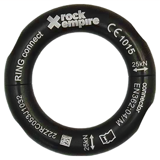 Rock Empire Ring Connect O環連接器, 25kN 強度, 1.3cm, 黑色