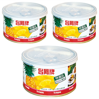 台鳳特選四分片鳳梨罐頭, 227g, 3罐