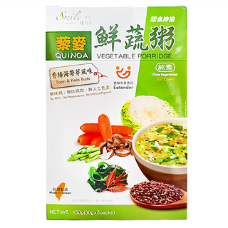 Smile99 纖莉子 藜麥鮮蔬粥 香椿海帶芽風味, 150g, 1盒