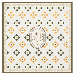 科技皮革廚房瀝水墊 去角花紋, 古典花磚, 1個