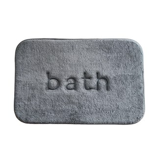 Mother's HOME 浴室腳踏墊, 60 x 40 x 1.5cm, 灰色