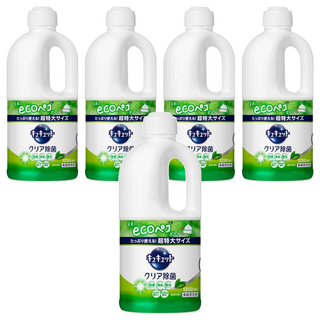 Kao 花王 Cucute 珂珂透 餐具洗碗精補充瓶 濃縮配方 強力除菌, 1.25L, 5瓶