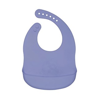 By lille VILDE 矽膠圍兜 - 天鵝 100%食品級矽膠 耐熱溫度-40°C~230°C, 漫紫色, 1個, 1個