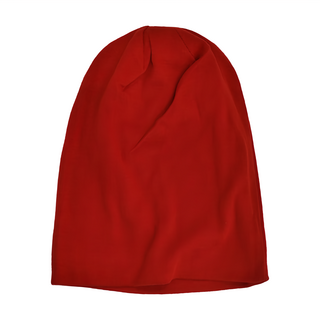 小綠豆居家百貨 兒童韓系造型針織帽 紅色 純棉保暖, 24 x 20cm