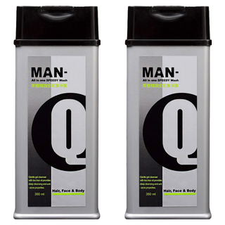 MAN-Q S1茶樹精油全效潔淨露 快速去除汗味及黏膩汙垢 從頭到腳潔淨, 350ml, 2瓶