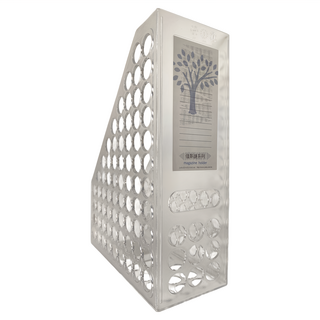 JUSKU 佳斯捷 珍珠龍雜誌架 公文架 文件架 L型架, 白色, 2組