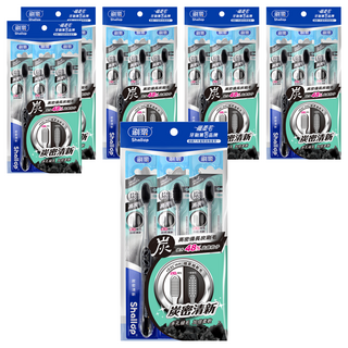 Shallop 刷樂 炭密清新牙刷, 3支, 6包