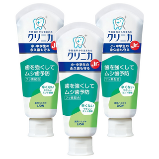 LION 獅王 固齒佳 酵素兒童牙膏, 日本原裝進口 增量氟素 CPC配方 預防蛀牙 牙齦問題, 60g, 3條