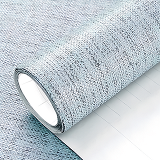 WA. WALL ART 防水自黏壁紙 日式禪風 立體麻布紋路 藍黑色, 60 x 300cm