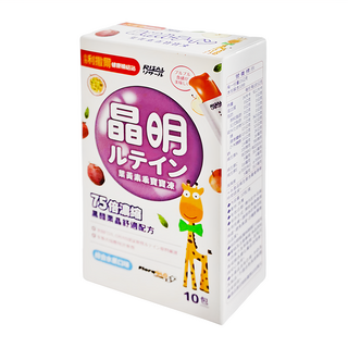 RISAL 小兒利撒爾 葉黃素乖寶寶凍 75倍濃縮黑醋栗晶 均衡蔬果纖維 5mg葉黃素+玉米黃素, 10包, 15g, 1盒