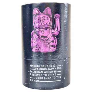 DONKEY 幸運繽紛招財貓 - 電鍍桃紅 15cm