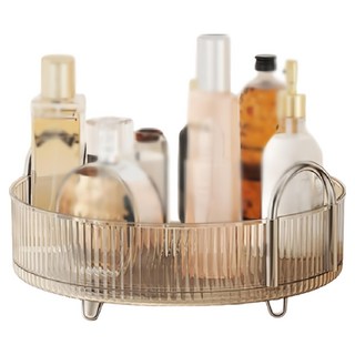 輕奢旋轉收納架 單層, 銀色, 1個