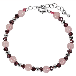 時尚潮流款 粉水晶手鍊, 5g, 扣環款, 手圍約16cm