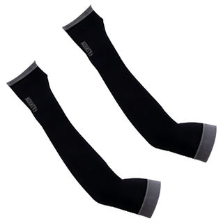 PORA BELLA 運動戶外防曬冰絲冰涼露指袖套 男女款 UVS010, 黑色, 均碼, 2個