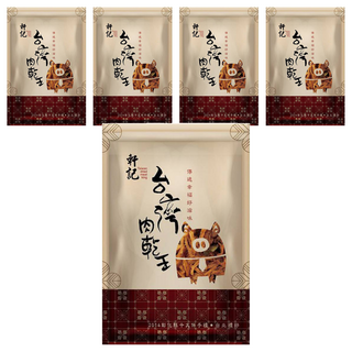 軒記台灣肉乾王 檸檬香茅雞肉絲 低卡無負擔零食 高蛋白低熱量, 120g, 5包