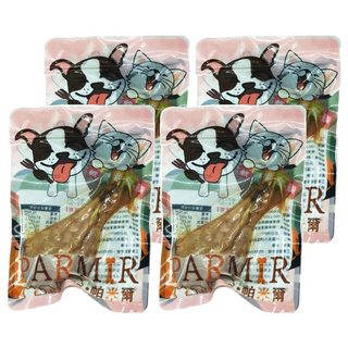 PARMIR 帕米爾 軟骨嫩雞腿, 台灣製造真空包裝, 人用等級, 5道工法肉軟骨酥, 狗零食, 雞肉, 80g, 4包