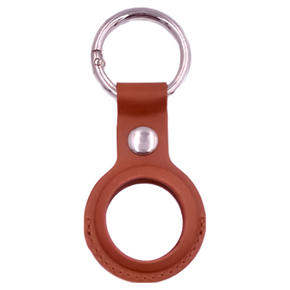 COTEci A Tag 皮革鑰匙扣環保護套 AirTag 防丟/定位 親膚手感/時尚配色, 顏色隨機, 1個