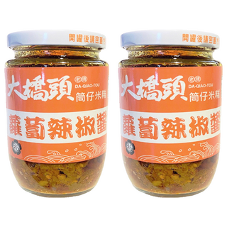 大橋頭 蘿蔔辣椒醬，手工製做，不添加防腐劑, 330g, 2罐