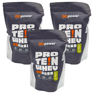 GOPower 果果能量 濃縮乳清蛋白飲 日式抹茶, 500g, 3包