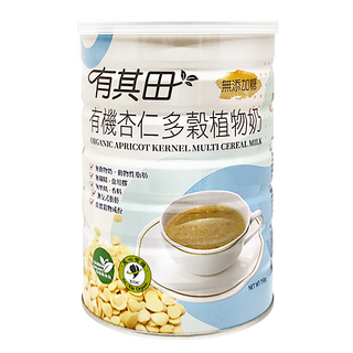 有其田 有機杏仁多穀植物奶 無添加糖, 750g, 1罐
