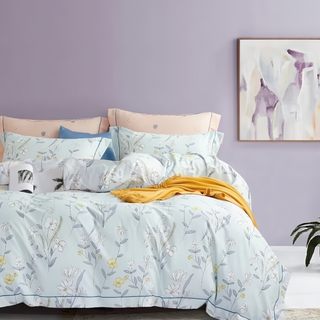 LoveCity 寢城之戀 吸濕排汗萊賽爾天絲 舖棉兩用被套, 夏末淺笑