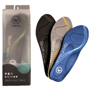 WOAWOA 零重力足弓3D減壓鞋墊-M-3入組 舒適透氣, 1組